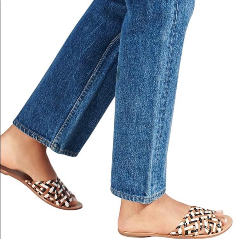Loeffler Randall Claudie Woven Leather Slide